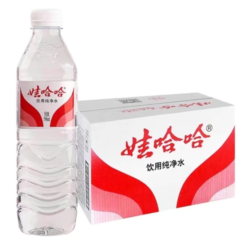 娃哈哈矿泉水596ml×2416一件新日期临期都有
