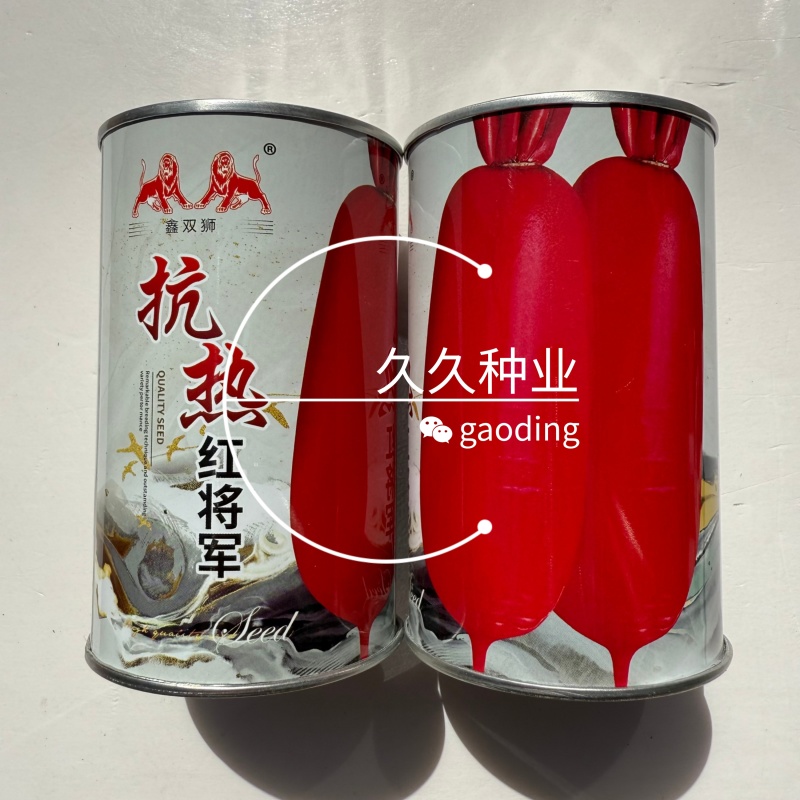 鑫双狮抗热红将军萝卜种子大红袍萝卜种籽孑红皮白肉脆多汁