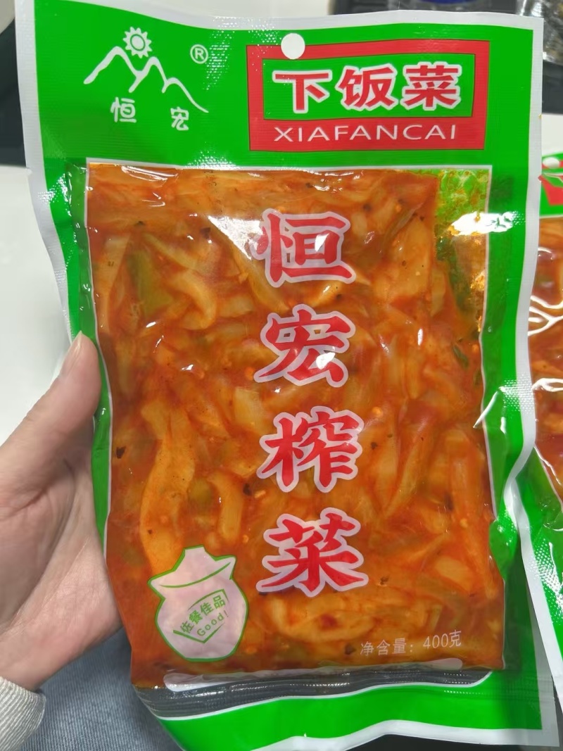 恒宏榨菜丝榨菜下饭菜微辣【工厂直发】