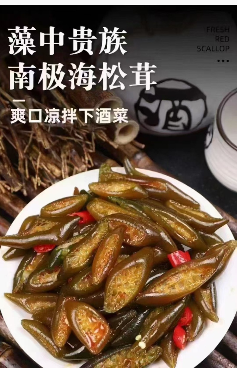 海松茸捞汁食材凉拌小菜海鲜批发南极海松茸