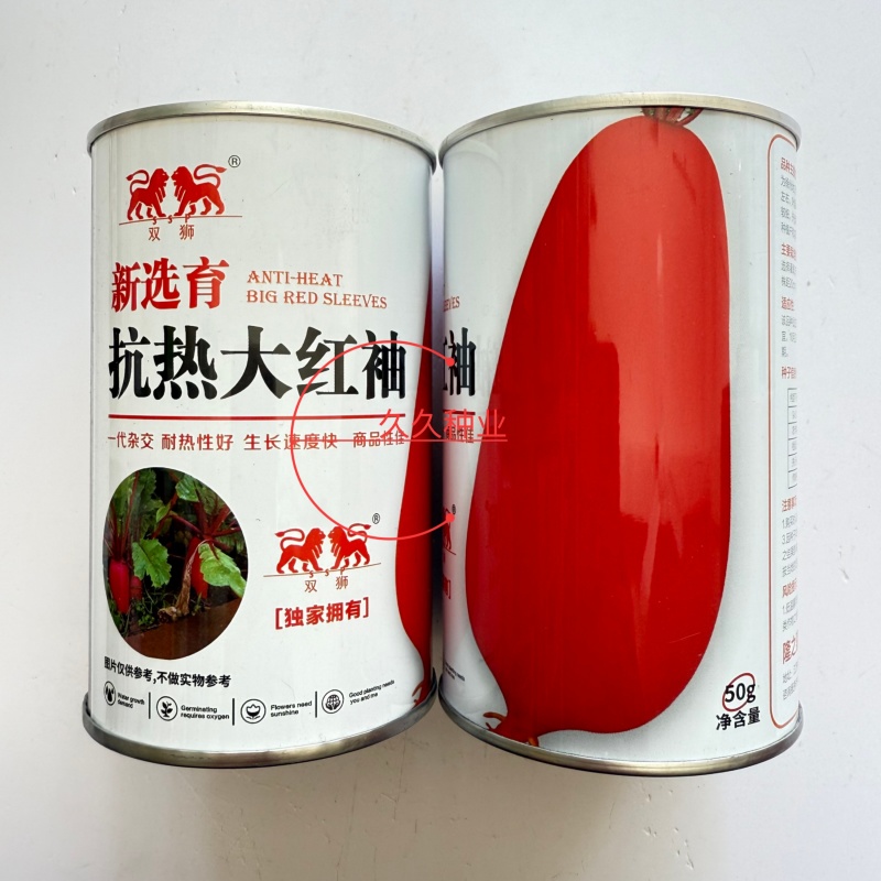 抗热大红袖萝卜种子耐热红萝卜种子生长速度快秋季红皮萝卜