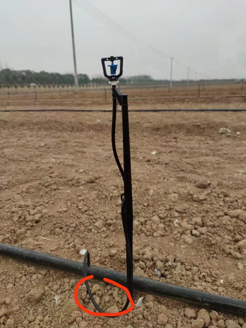 滴灌配件压力补偿式滴头滴箭流量可调节八孔涡旋滴头地插微喷