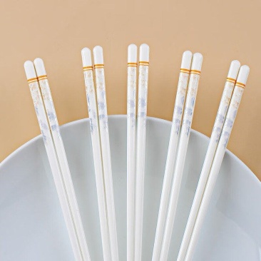 【景德镇发货】景黛陶瓷筷子10双装防霉防滑家用卫生易清洗
