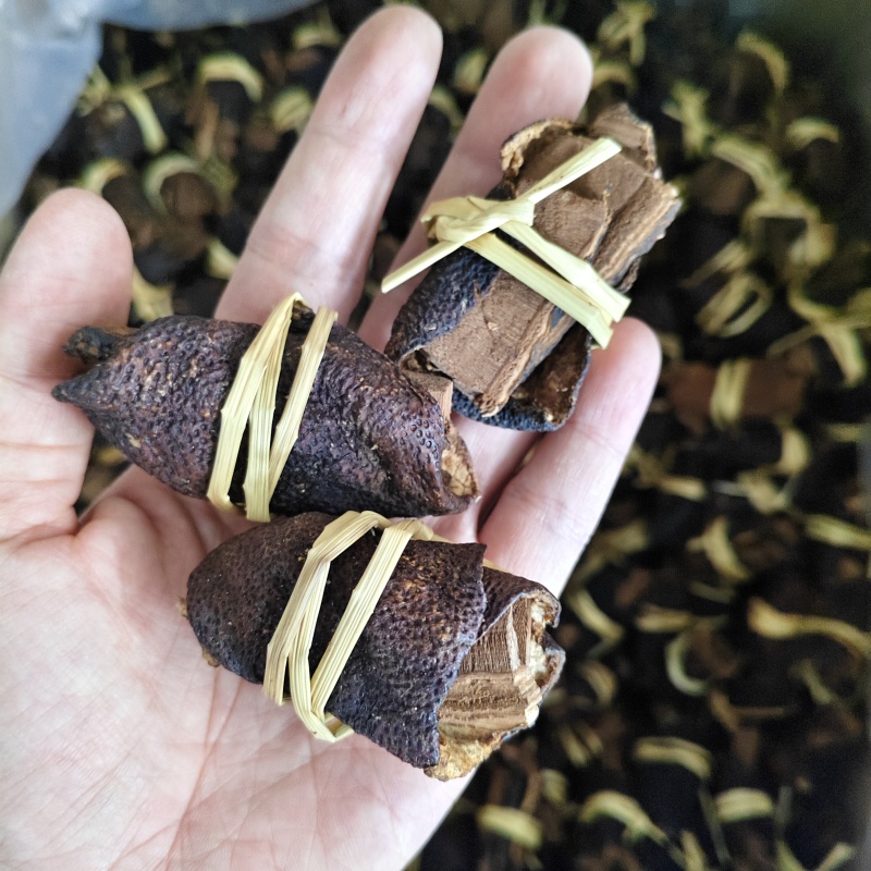 工厂批发陈皮灵芝三宝扎