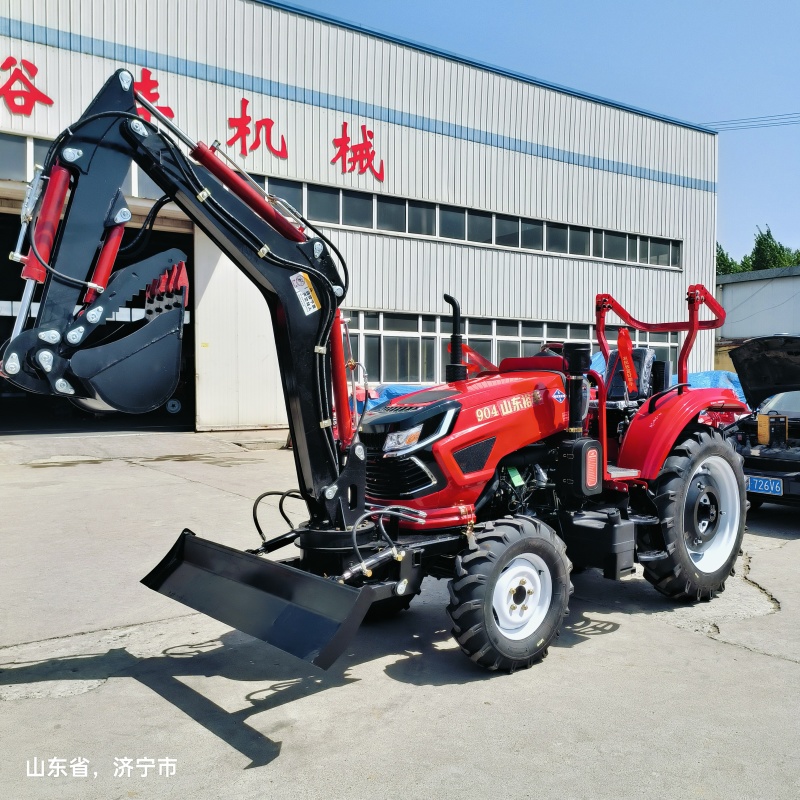 四驱大马力904拖拉机改装挖机