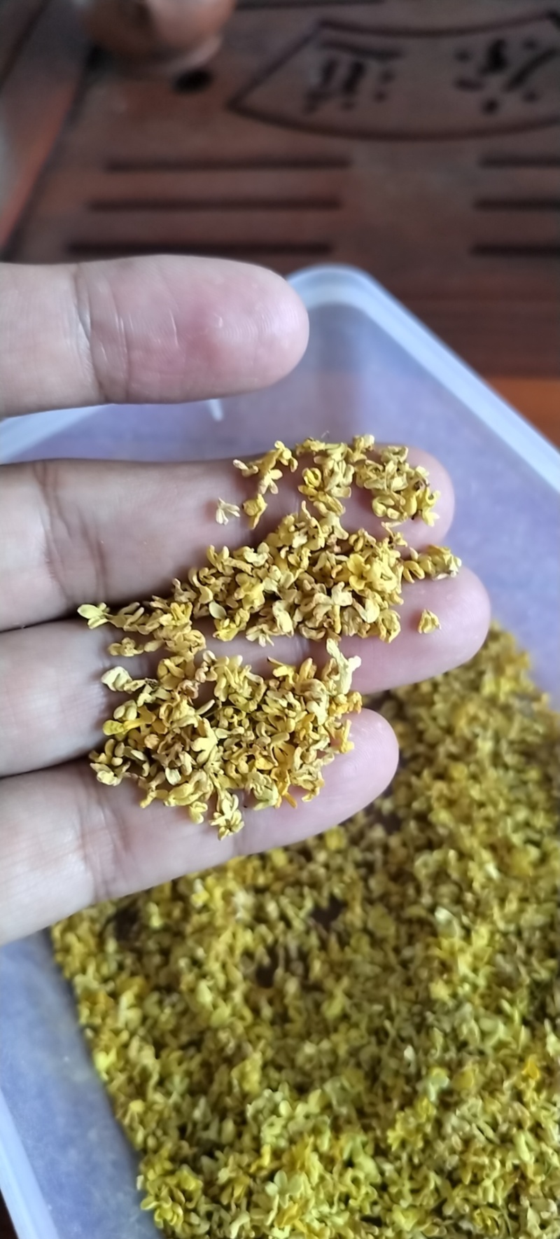 金秋特级干桂花，香气浓郁，品质上乘