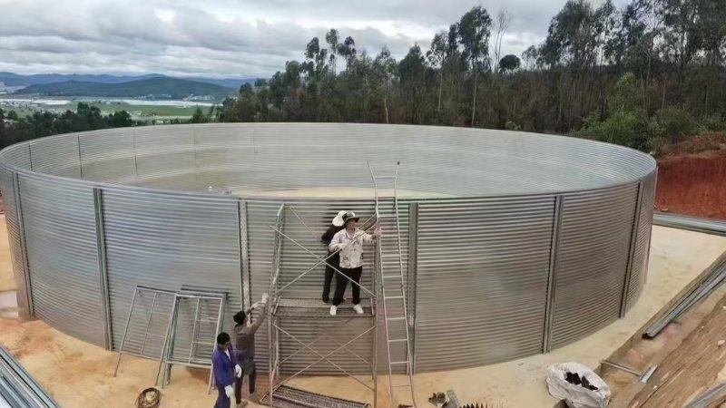 新型陆地农业蓄水池，果园户外蓄水池，镀锌板帆布养鱼池，