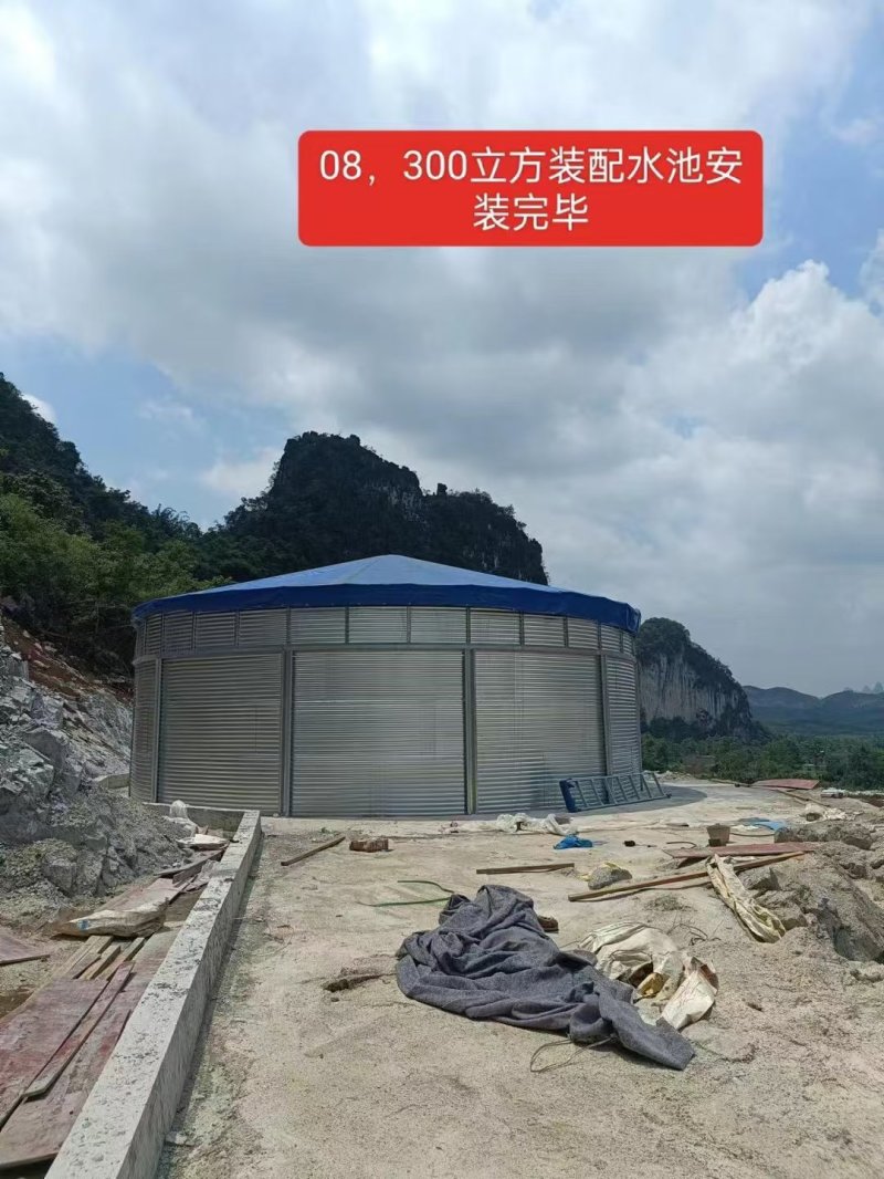 新型陆地农业蓄水池，果园户外蓄水池，镀锌板帆布养鱼池，