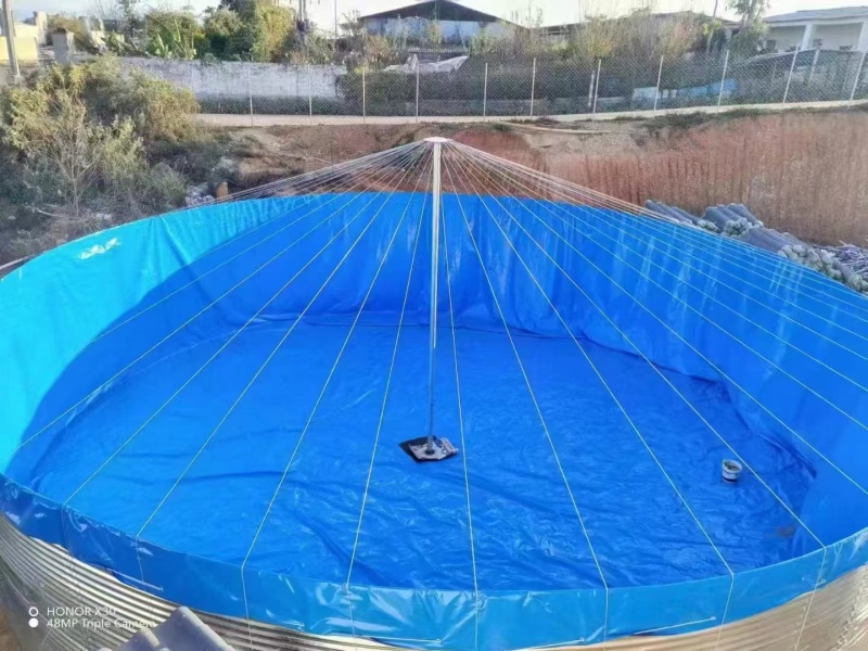 新型陆地农业蓄水池，果园户外蓄水池，镀锌板帆布养鱼池，