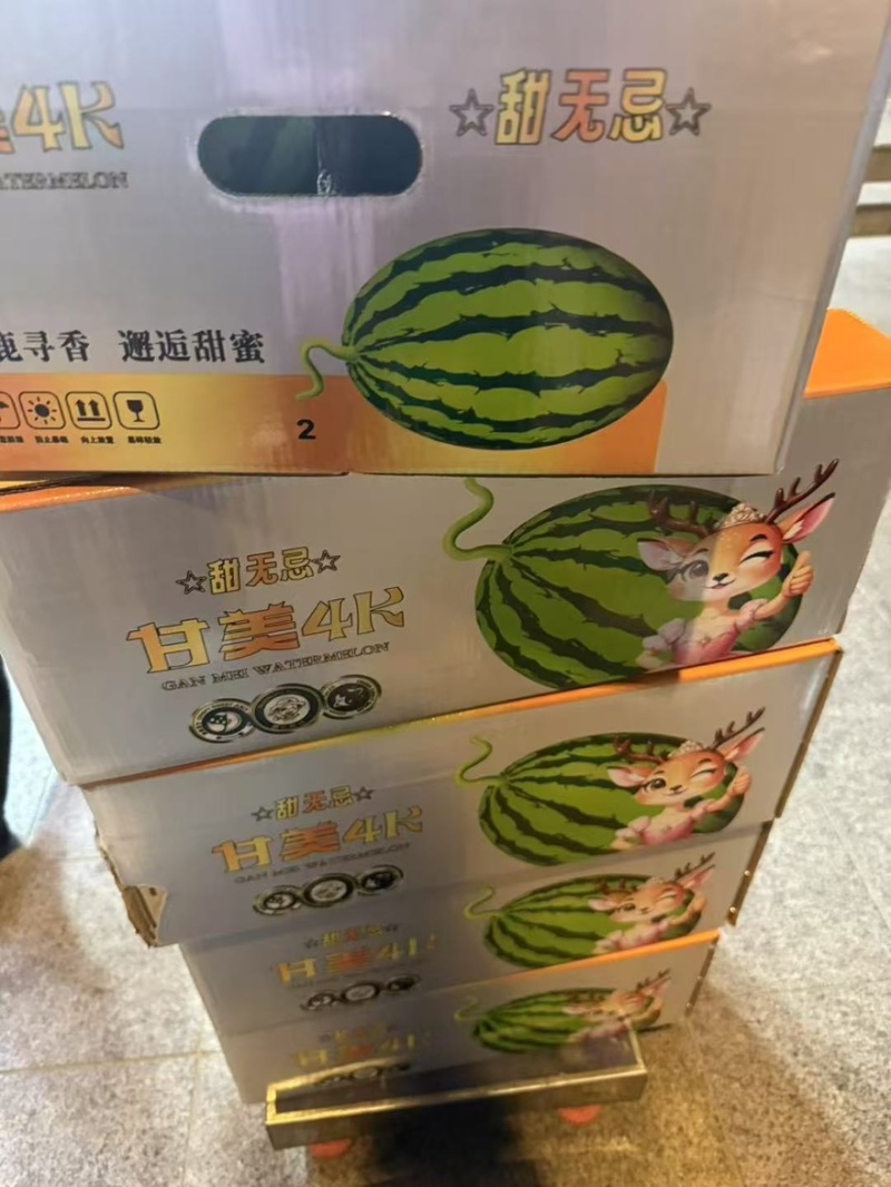江苏东台甘美4K西瓜产地直发口感好甜度高量大从优可视频