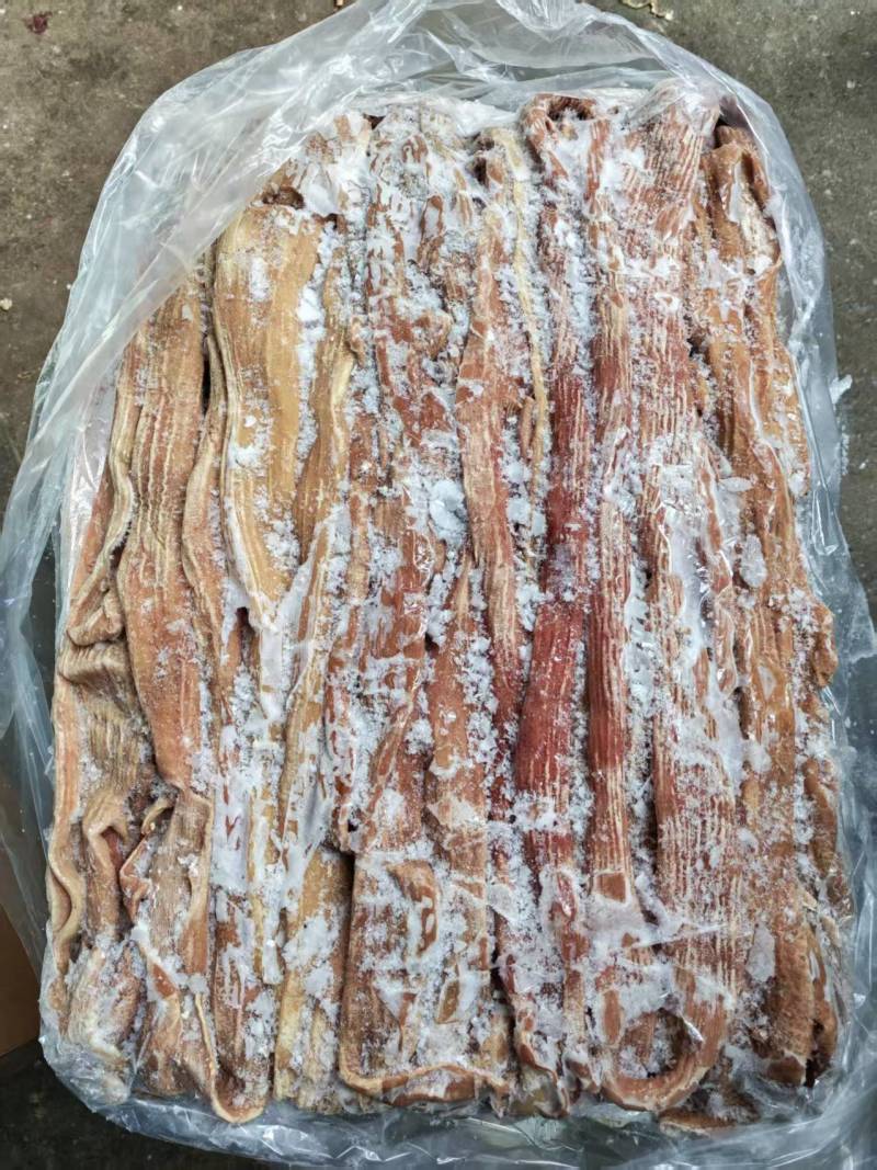 半成品开边去油牛肠，牛大肠，牛小肠，圆肠，冷链物流发货，