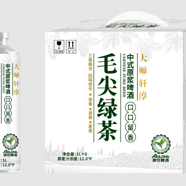 12度1L×6罐茶香酒香麦香相结合中式精酿啤酒