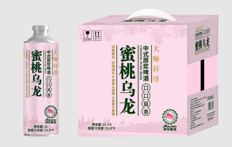 12度1L×6罐茶香酒香麦香相结合中式精酿啤酒