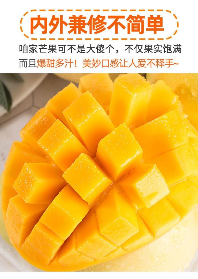 精选海南金煌芒产地直发大芒果对接市场电商商超