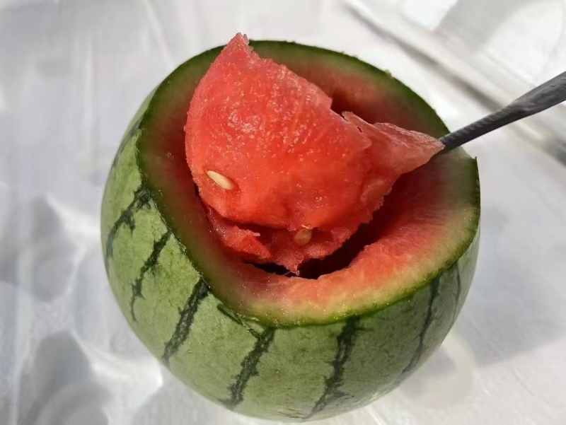 陕西蒲城吊瓜，口感好，甜度高，瓤口红