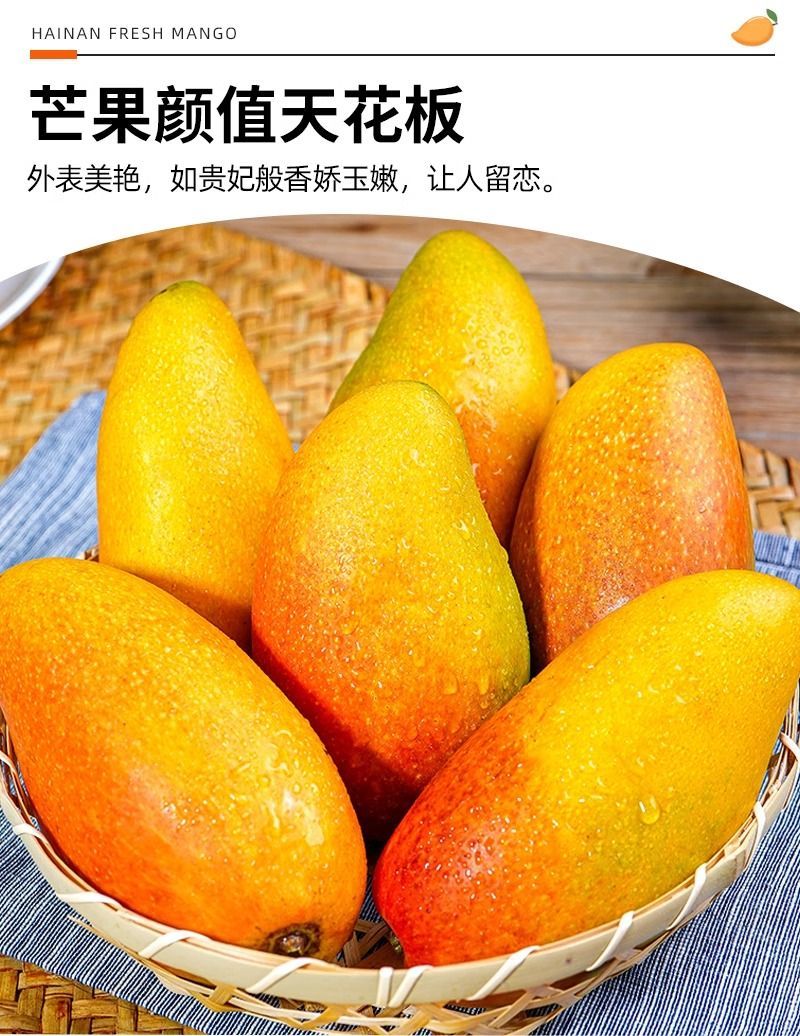 【贵妃芒】正宗广西百色贵妃芒产地现摘现发精品芒果