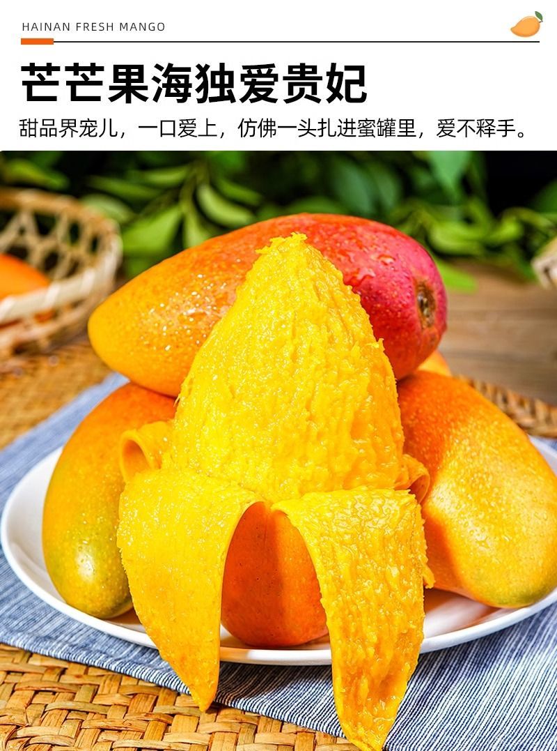 【贵妃芒】正宗广西百色贵妃芒产地现摘现发精品芒果