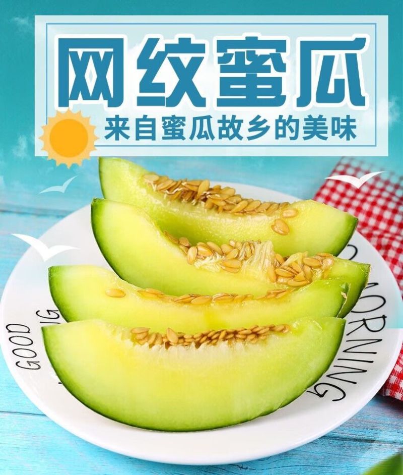 冰淇淋网纹瓜玫珑瓜精品超甜哈密瓜一件代发10斤