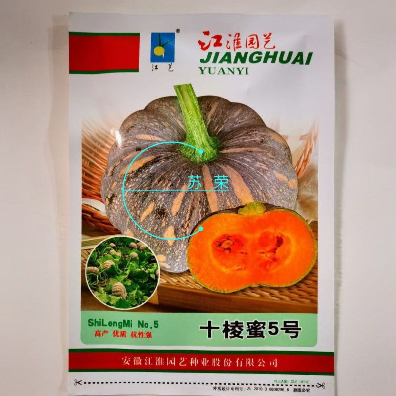 十棱蜜5号南瓜种子早熟磨盘型南瓜种籽板栗南瓜种籽粉糯甜