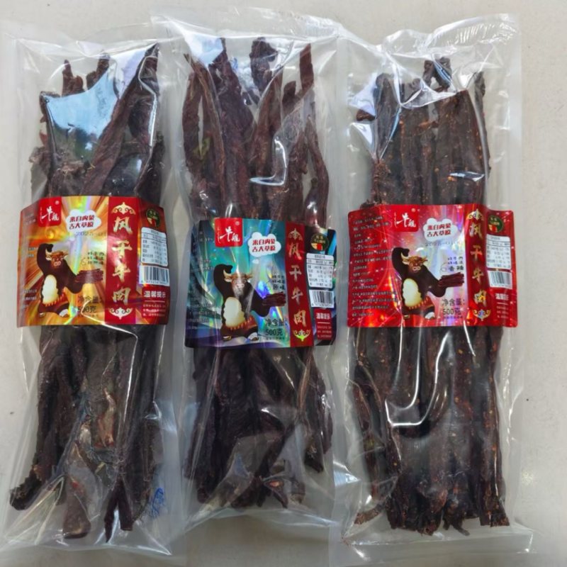 草原风干超干牛肉干