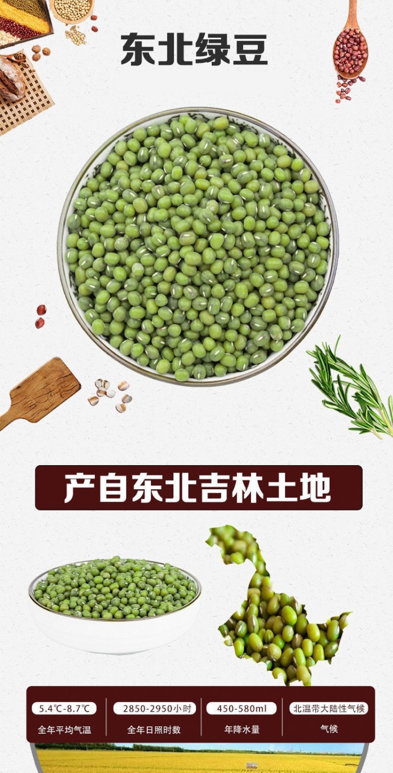 绿豆5斤农家自产小绿豆500g新鲜豆芽笨绿豆绿豆糕