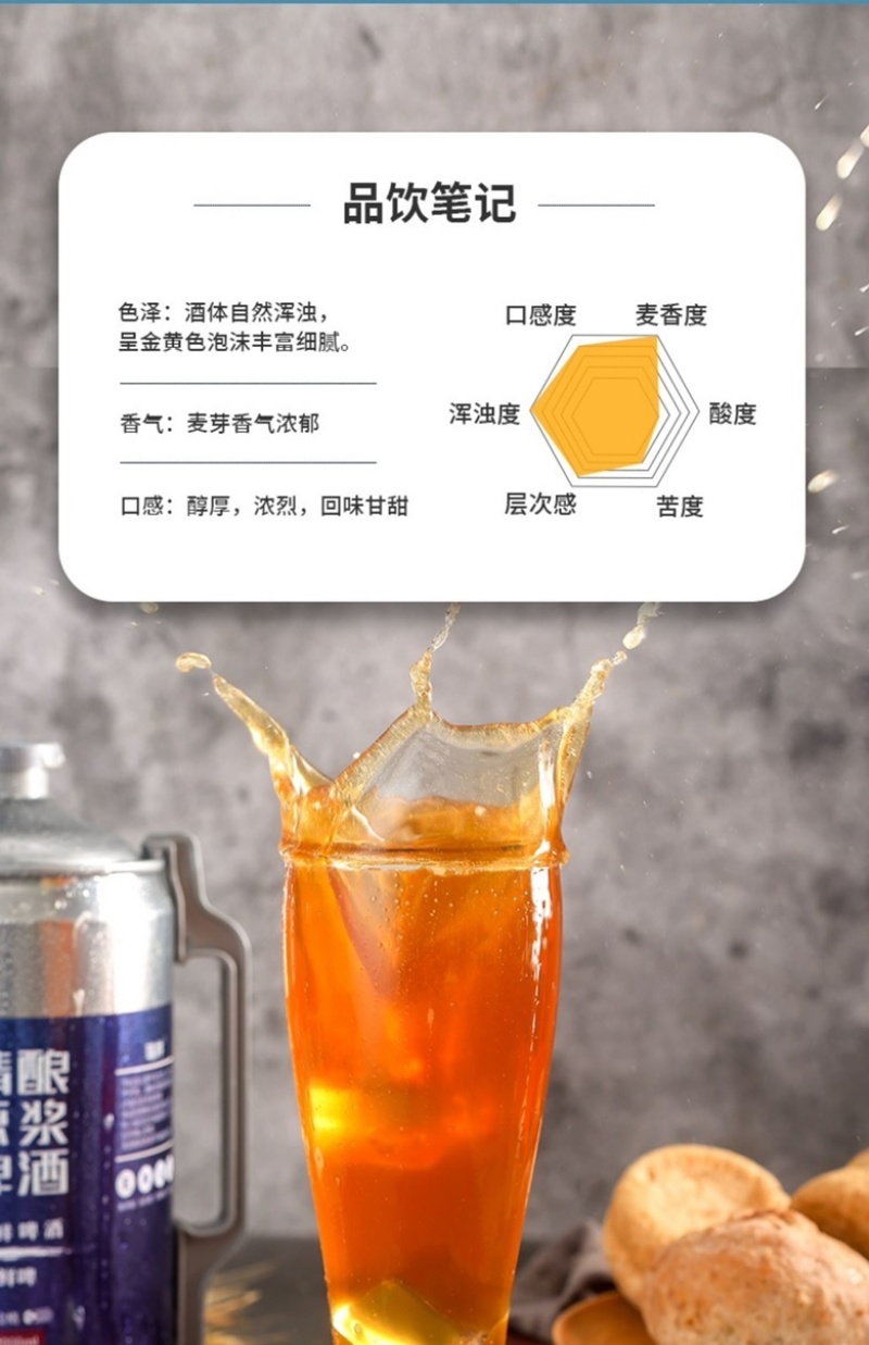 顺丰包邮鲜装青岛瑞井精酿啤酒2L装特惠包邮