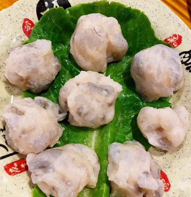 青虾滑，口感细腻，Q弹，质量顶，火锅虾滑，烧烤虾滑。