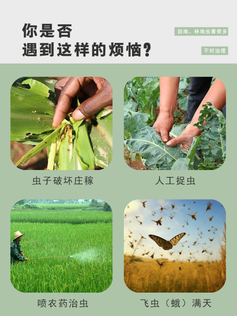 厂家直销频振式诱虫灯农田果蔬养殖小区公园灭蚊灯