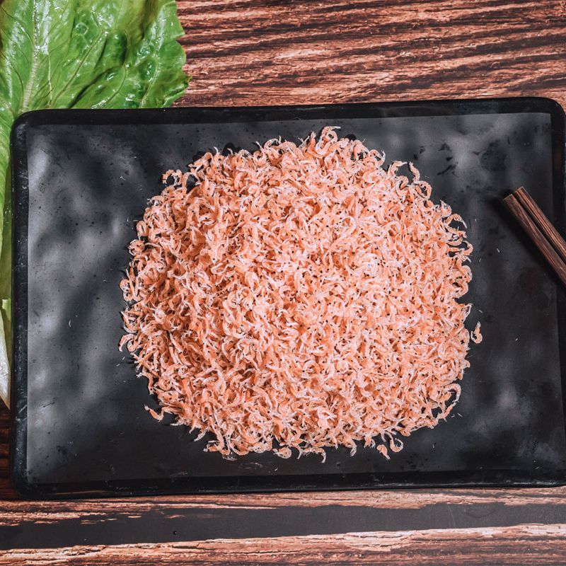 小红虾带籽虾皮新鲜虾米即食美味海味零食淡干虾皮