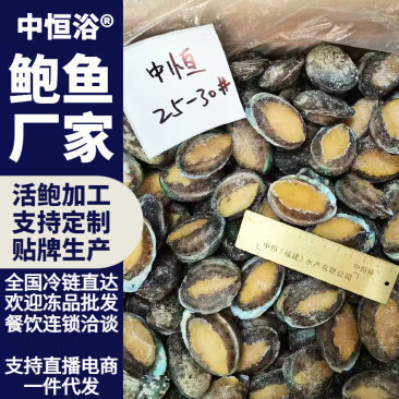 鲍鱼厂家活冻鲍鱼25-30头鲜活速冻鲍鱼现货批发