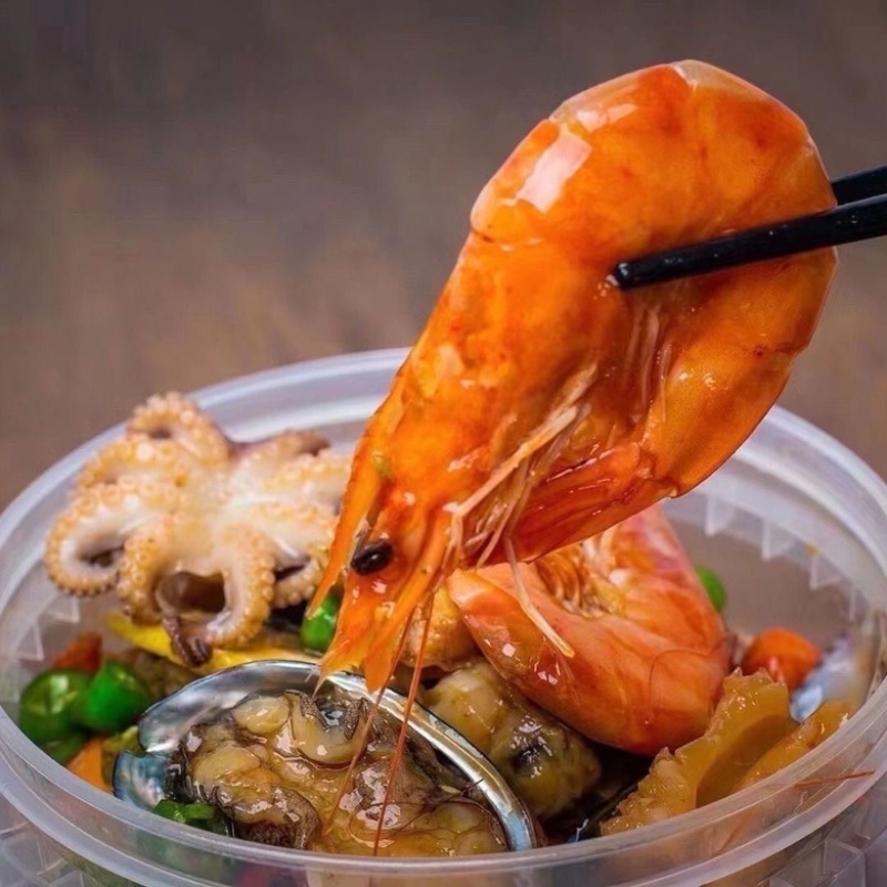 捞汁海鲜桶全家福海鲜捞汁小海鲜即食海鲜全家福