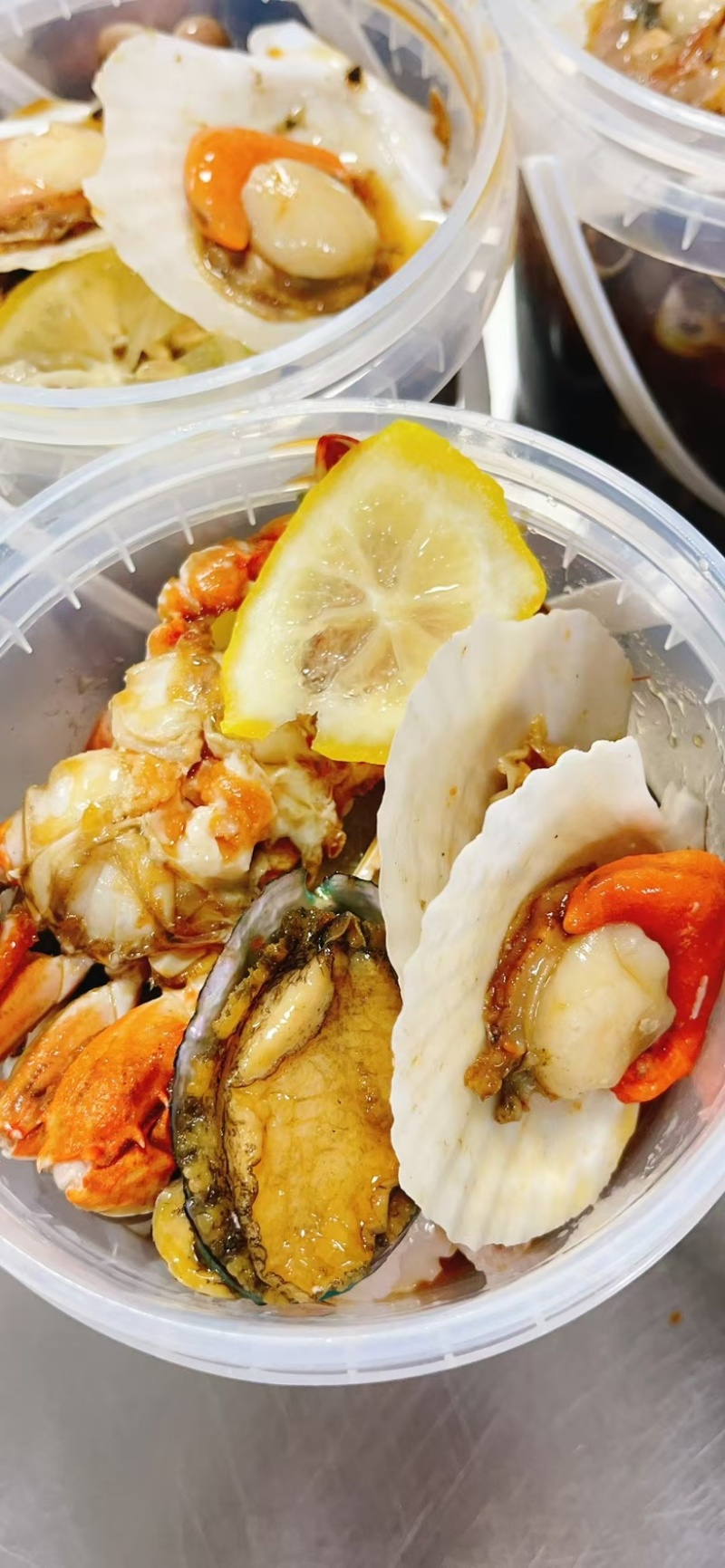 捞汁海鲜桶全家福海鲜捞汁小海鲜即食海鲜全家福