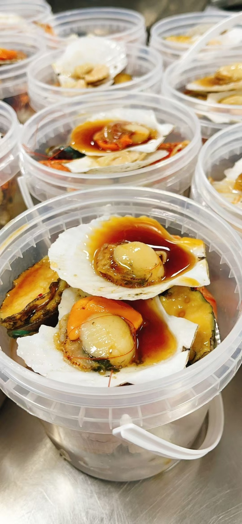 捞汁海鲜桶全家福海鲜捞汁小海鲜即食海鲜全家福