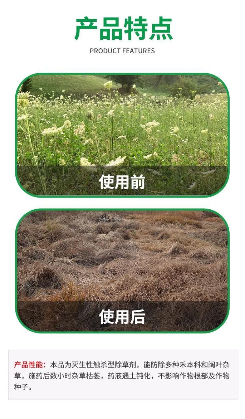 20%敌草快非耕地除草剂见效快不伤根不伤地正品
