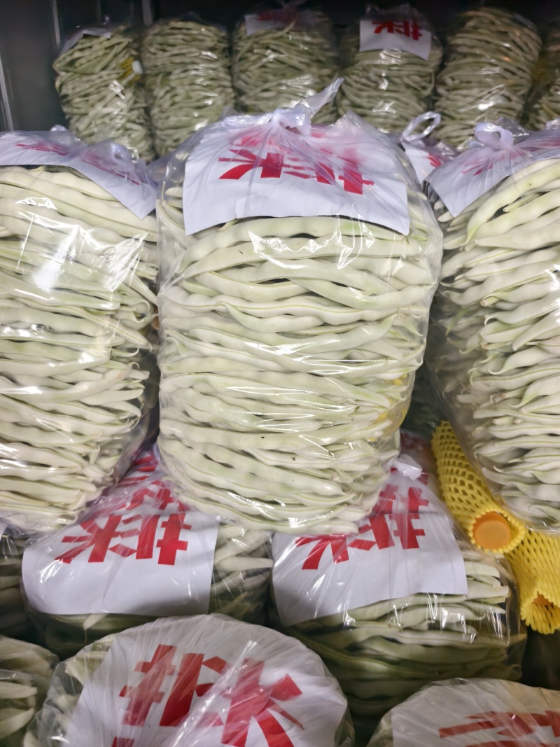 河南白不老豆角白芸豆大量上市中可视频看货