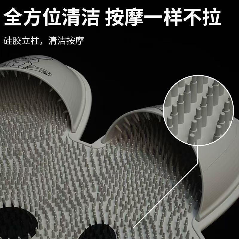 新款硅胶洗脚去死皮淋浴房地垫按摩脚垫浴室防滑垫子洗澡搓脚