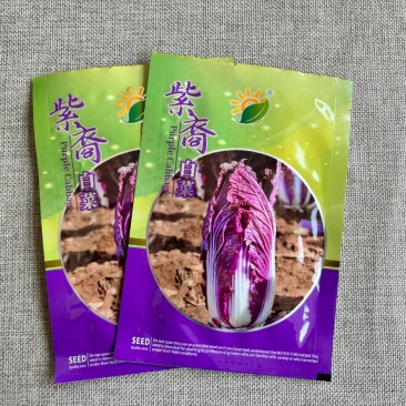 紫白菜种子韩国进口紫裔大白菜紫色红色娃娃菜春秋季种植