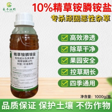 10%精草铵膦铵盐非耕地使用果园专用不伤根