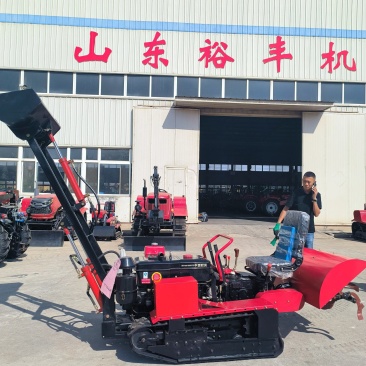 多功能小型履带山地丘陵施肥机，旋耕机35型旱地耕地机