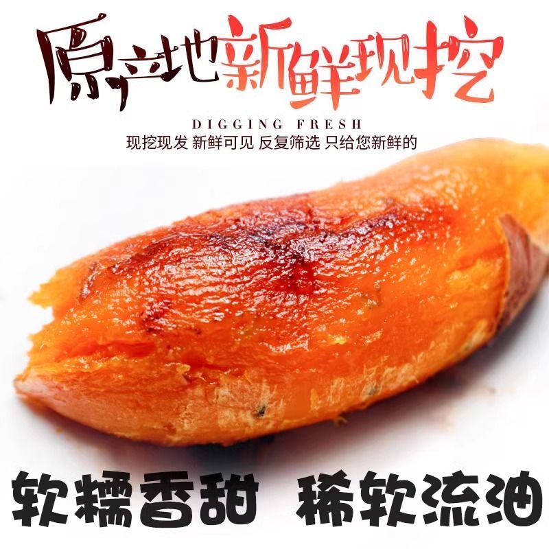 正宗西瓜红暑地瓜蜜薯烤烟薯