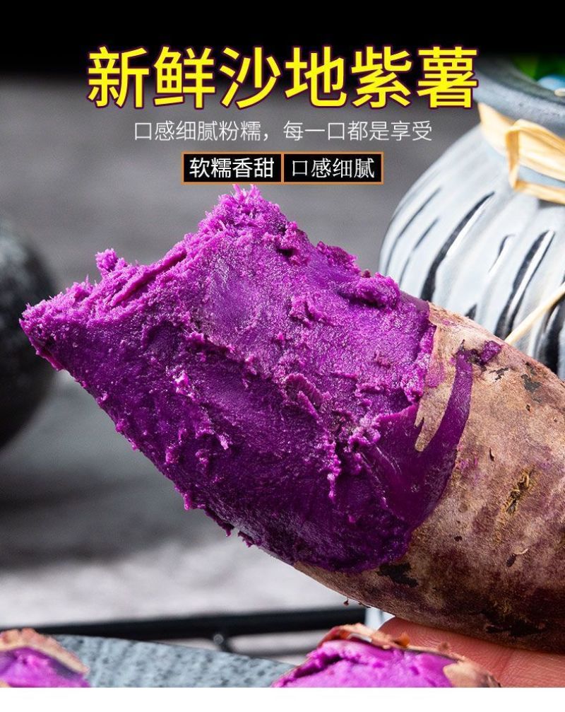 【正宗沙地紫薯】新鲜现挖紫罗兰番薯红薯地瓜一件代发包邮
