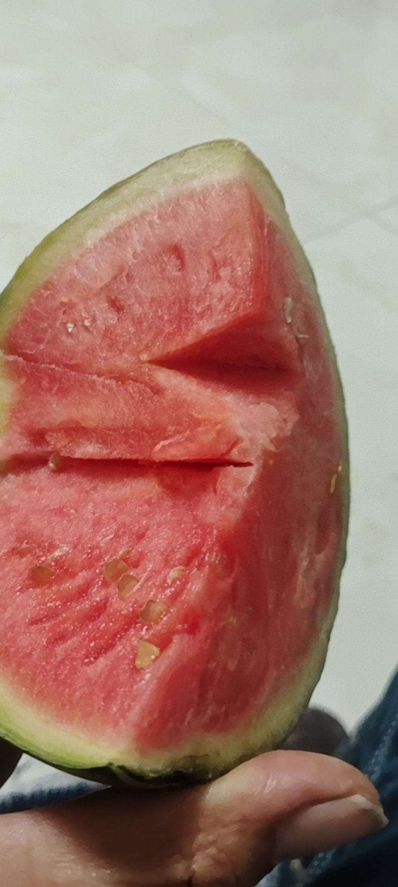 安徽早春红玉，小糖丸西瓜，皮薄囗感脆甜，保证质量。