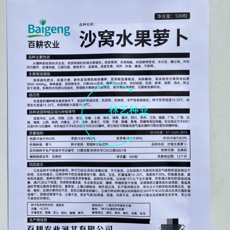 沙窝萝卜种子水果萝卜种籽杂交高产萝卜种籽耐贮藏四季播蔬菜