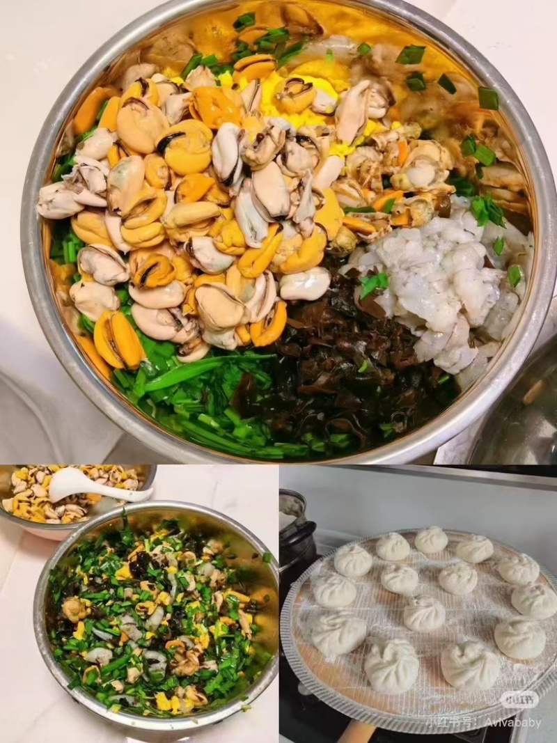 海鲜水产淡菜鲜活现剥冷冻去壳青口贝大海虹肉大贻贝纯肉