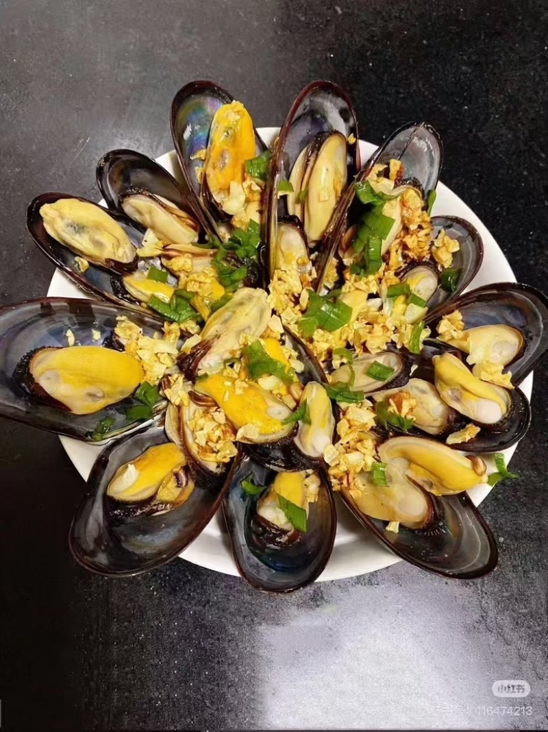 海鲜水产淡菜鲜活现剥冷冻去壳青口贝大海虹肉大贻贝纯肉
