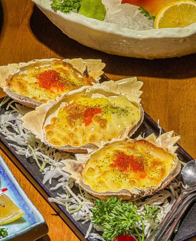 芝士蟹宝芝士焗蟹宝日料食材海鲜自助食材蟹肉加热即食小吃