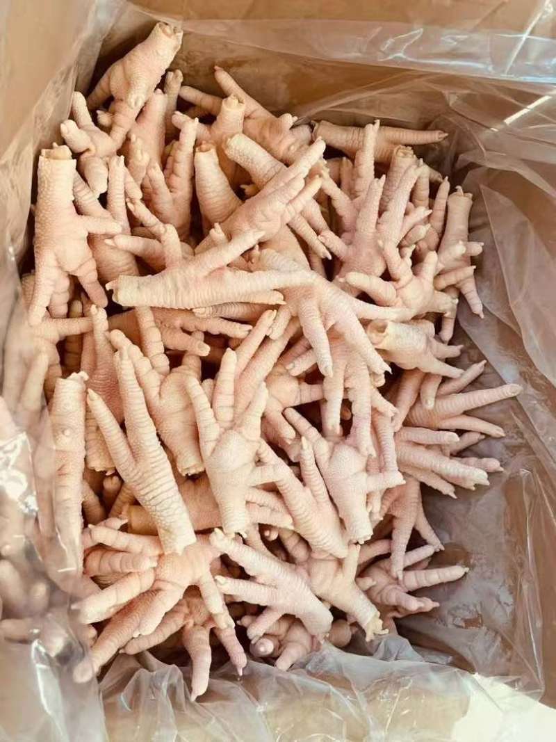 凤爪规格齐全原料屠宰场鲜鸡爪！煎炸炒家用商超批发。