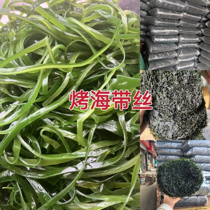 山东烤海带丝地摊电商实体批发烘干海带丝新货批发