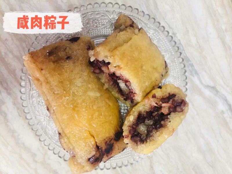 肥肉红豆粽子