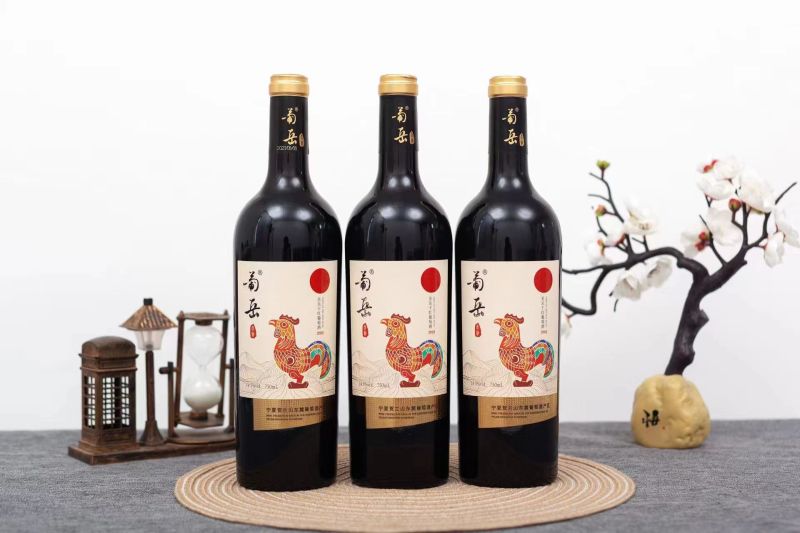 宁夏贺兰山葡萄酒葡萄品种单一美乐葡岳品牌酒精度14.5度